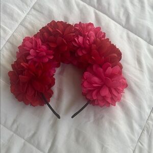 Floral Red and Pink Headband